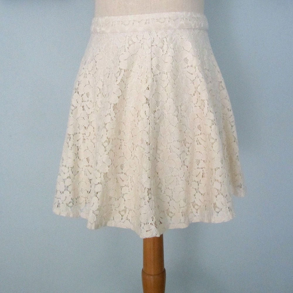 Lace Skater Skirt Size Small - Etsy