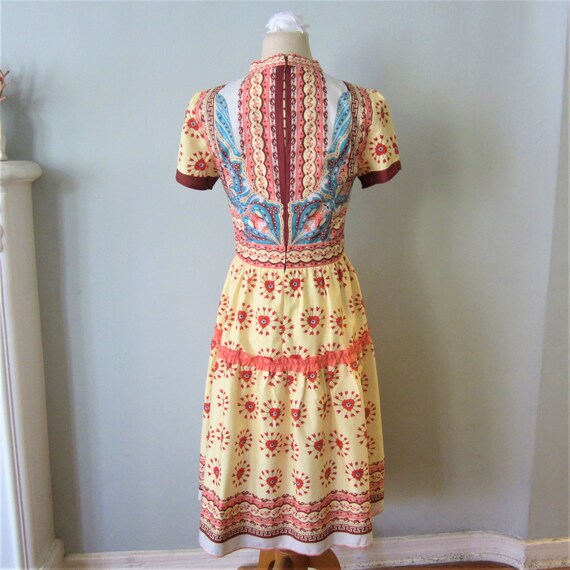 1960's style Bo Ho fit and flare dress Size M - image 2