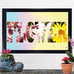 Nature Print, Summer Decor, Office Art, Spring Art, Inspirational Print, Garden Print, Kitchen Art, Gift for Gardener, Flower, Art