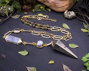 Peruvian Pyrite Pendulum Necklace