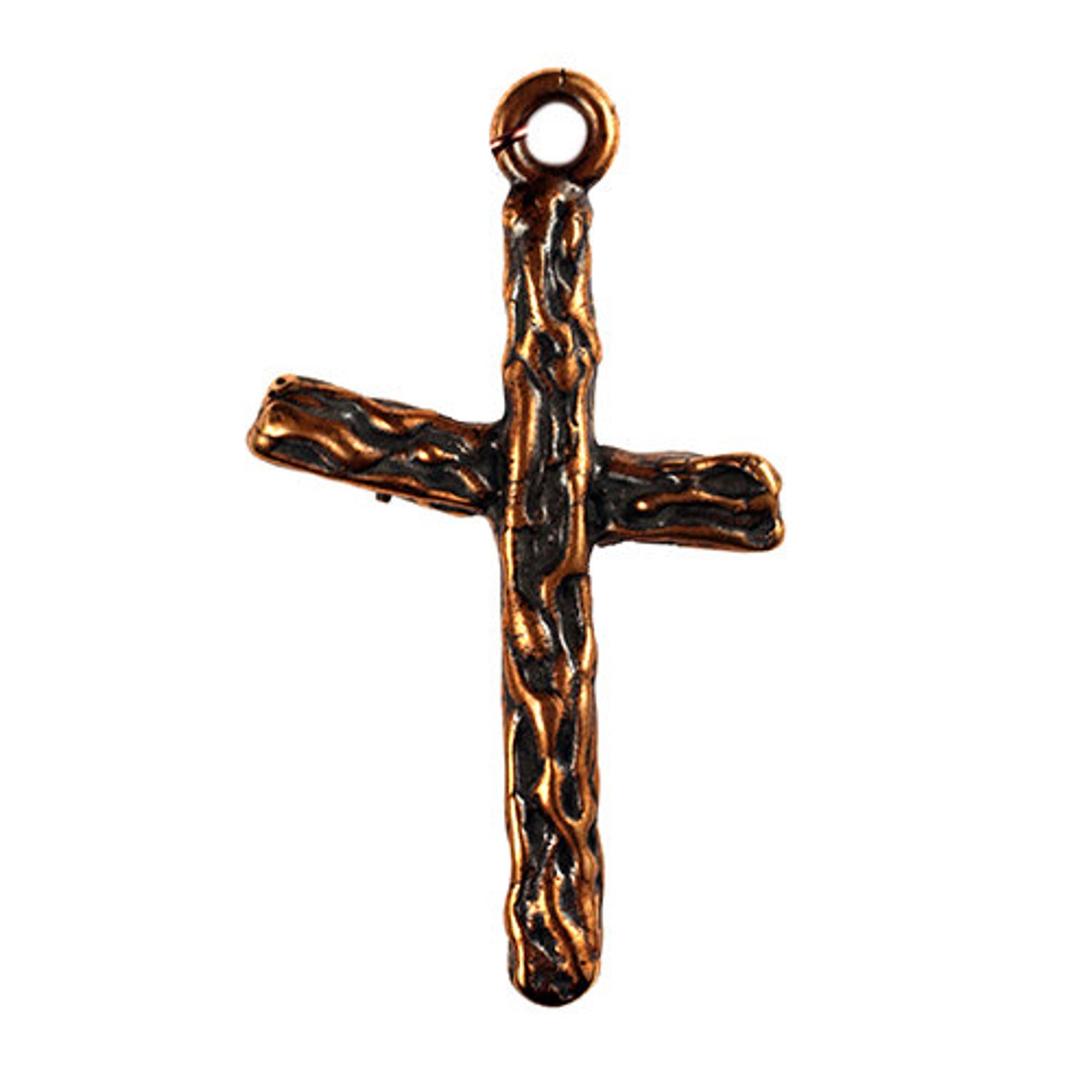 Tilted Bronze Cross solid Bronze Etsy