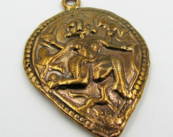 Bronze Hindu Goddess Pendant