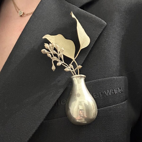 Poirot Lapel Pin Sterling Etsy