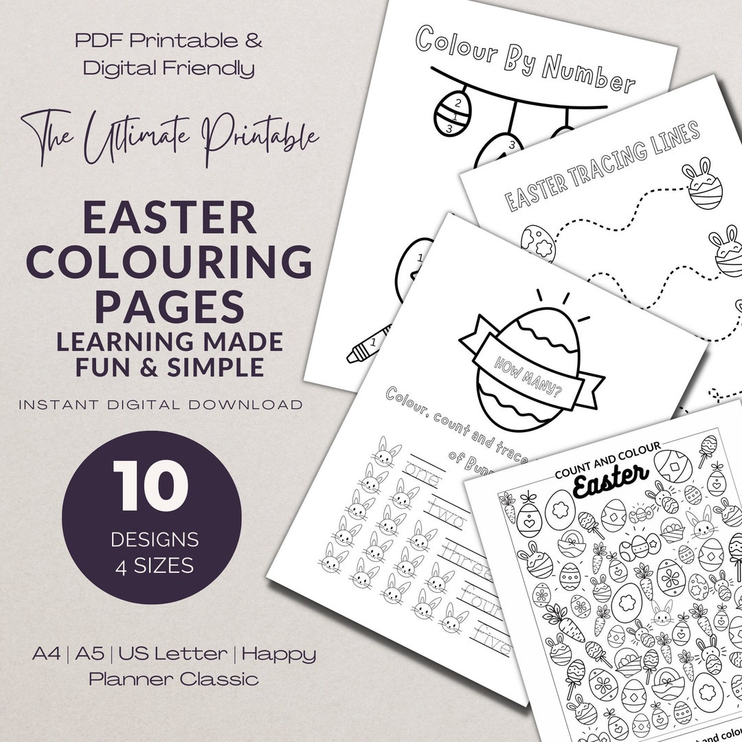 Easter Activity Pack for Kids Ages 3 Digital Download Kids Activities ...