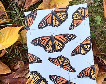 Monarch Butterfly Journal | Butterfly Blank Book | Gifts for Nature Lovers | Monarch notebook | Cream Color