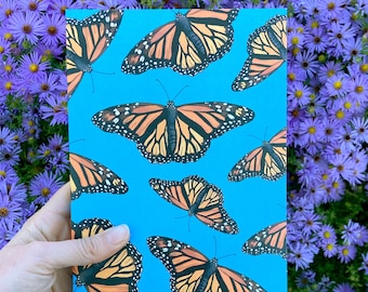 Monarch Butterfly Journal | Butterfly Blank Book | Gifts for Nature Lovers | Monarch notebook