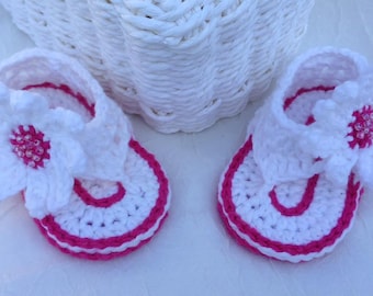 Crochet  Baby Booties - Very Cute Crochet Mesh Sandals for Baby Girl or Boy