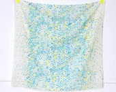 Nani Iro fabric collection 2012 Little Letter blue Double gauze japanese fabric 1/2 meter