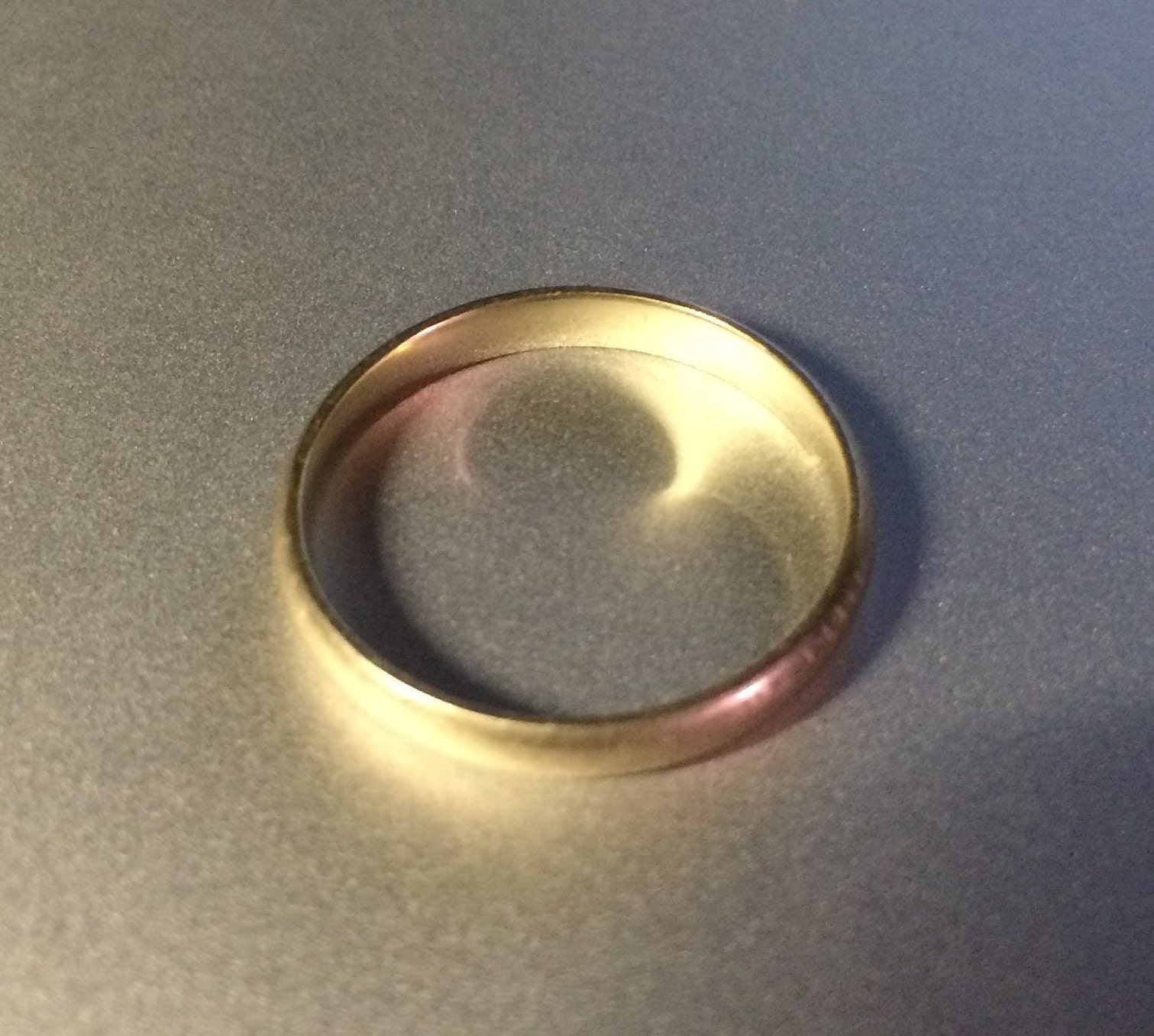 RING Vintage 10k Solid GOLD Ring Band Wedding AAJ Size 11