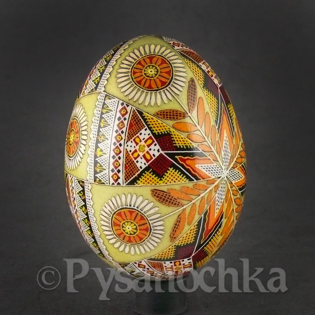 Pysanka Real Ukrainian Goose Easter Egg Best by Halyna Pisanki Osterei ...