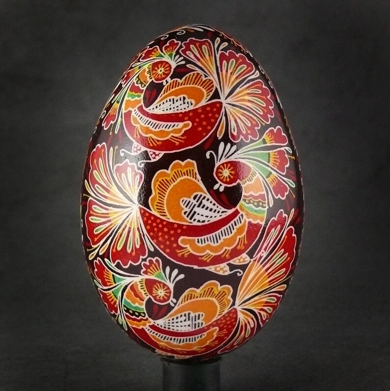 Pysanka Real Ukrainian Goose Easter Egg Best by Halyna Pisanki Osterei ...