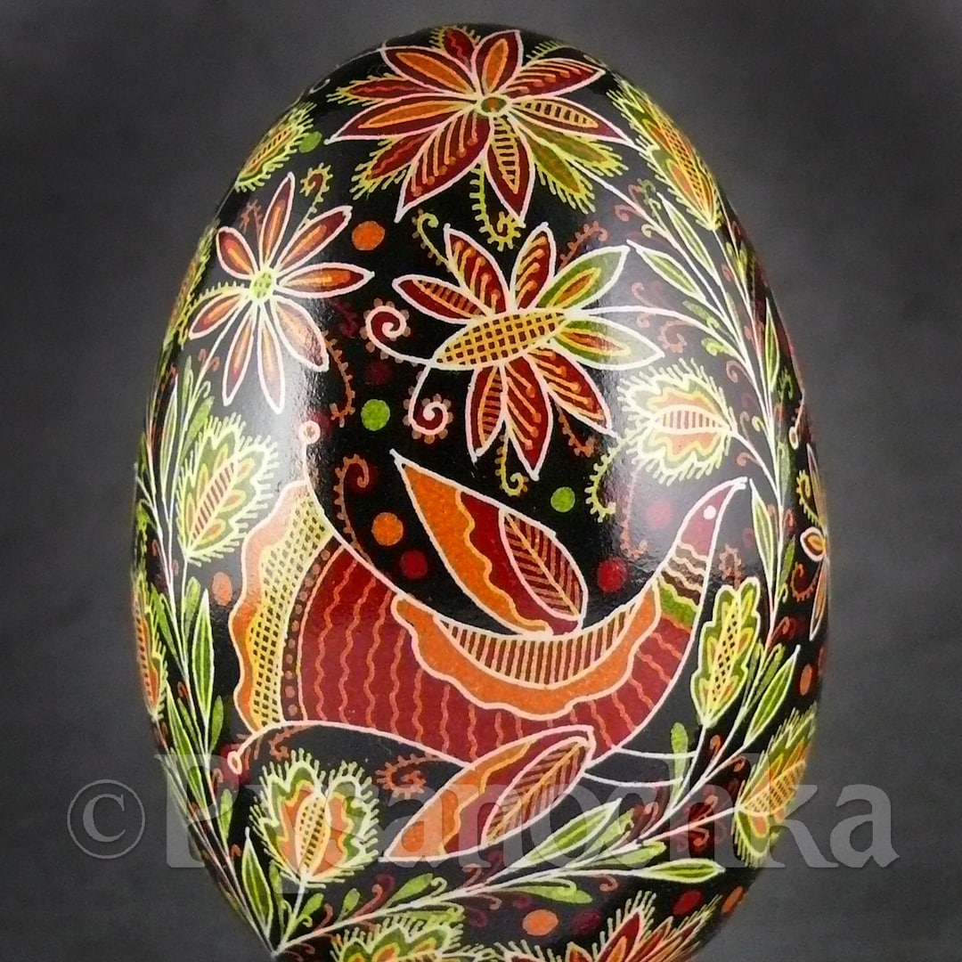 Pysanka Real Ukrainian Goose Easter Egg Best by Halyna Pisanki Osterei ...