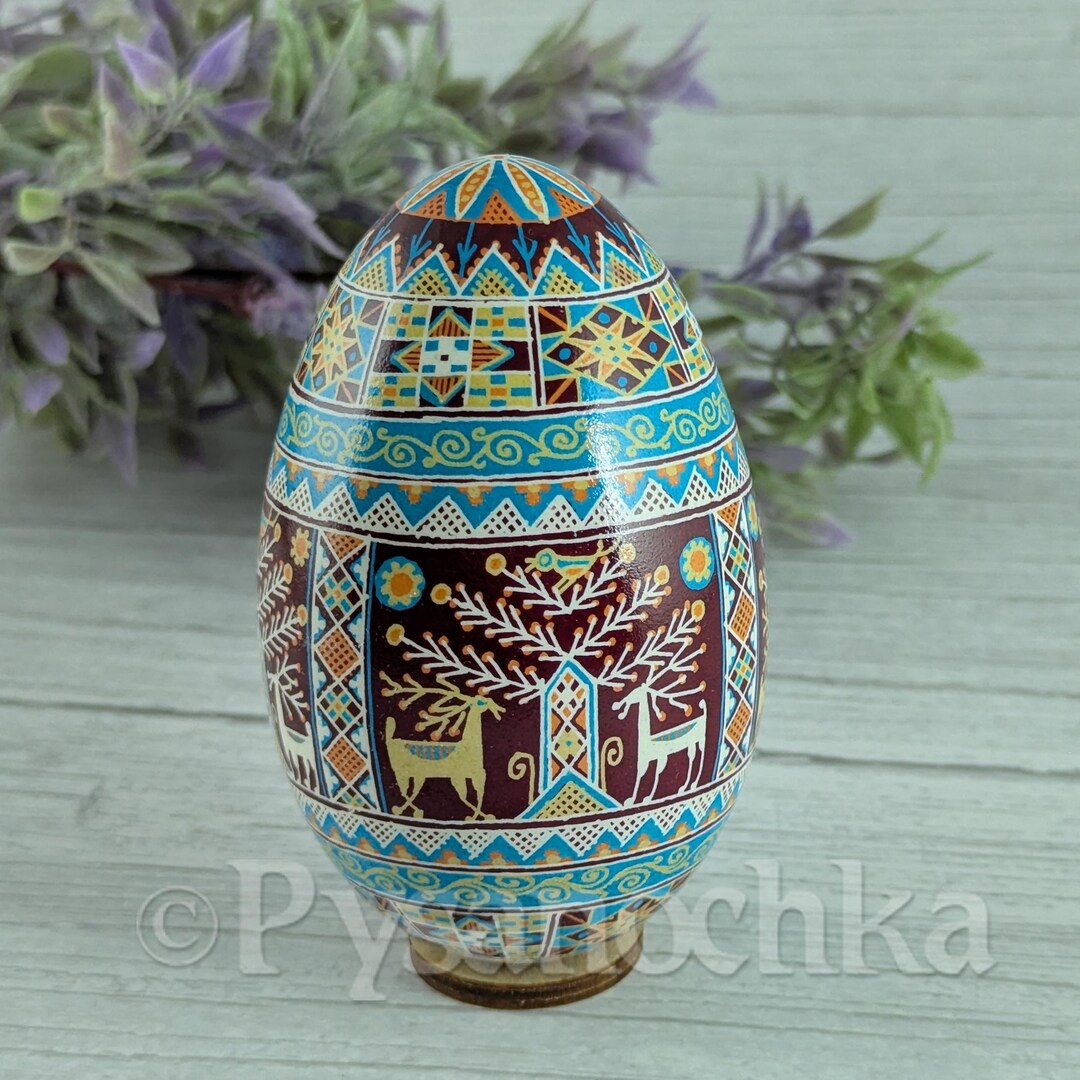 Pysanka Real Ukrainian Goose Easter Egg Best Pisanki Osterei Handmade ...