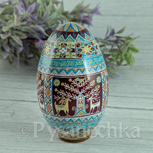 Pysanka Real Ukrainian Goose Easter Egg Best Pisanki Osterei handmade Best gift idea Decorative painted gifts Pysanky