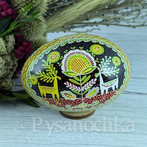 Pysanka Real Ukrainian Goose Easter Egg Best Pisanki Osterei handmade Best gift idea Decorative painted gifts Pysanky