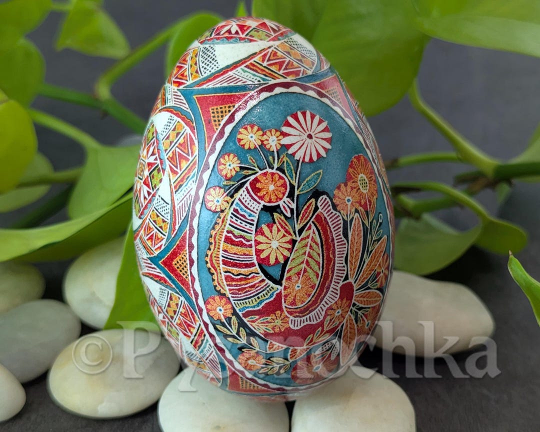 Pysanka Real Ukrainian Goose Easter Egg Best by Halyna Pisanki Osterei ...