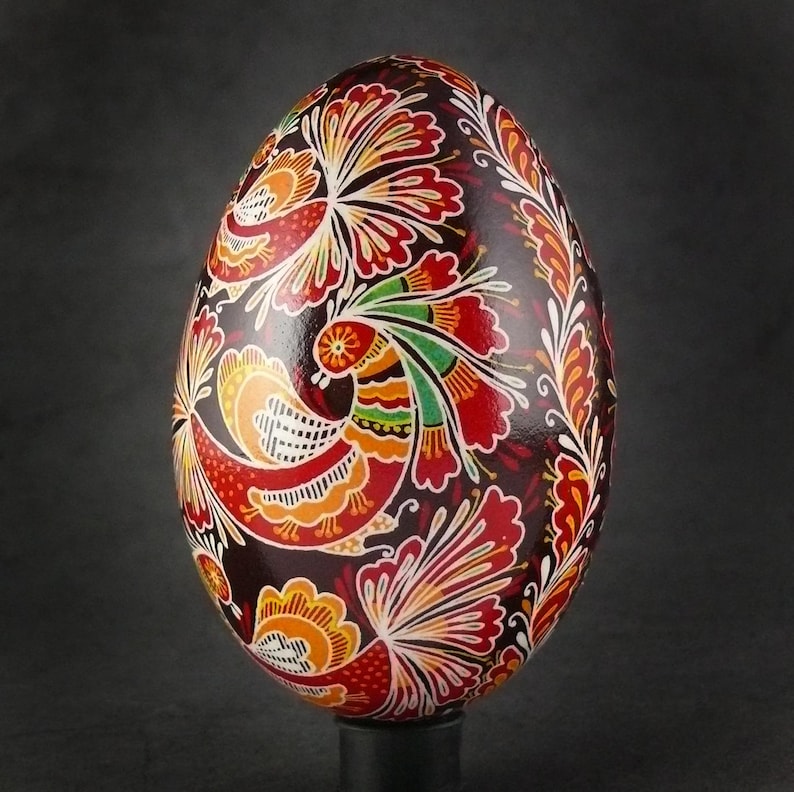 Pysanka Real Ukrainian Goose Easter Egg Best by Halyna Pisanki Osterei ...