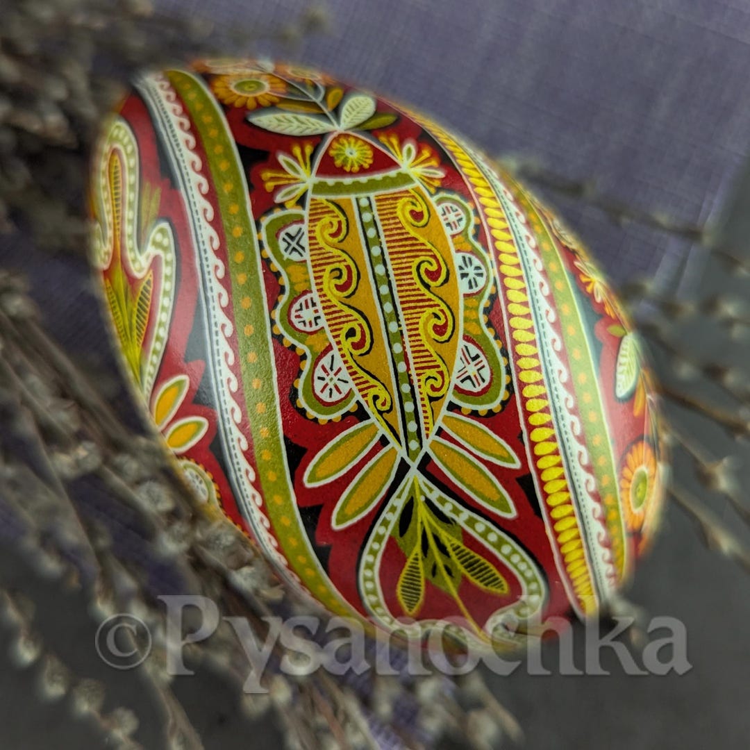 Pysanka Real Ukrainian Goose Easter Egg Best by Halyna Pisanki Osterei ...