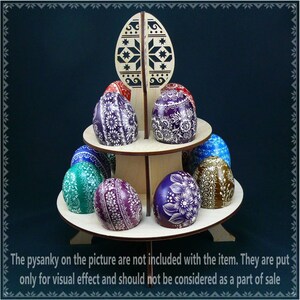 Espositore pysanka in vero compensato per 12 uova di Pasqua di gallina. Regalo Pysanky Pisanki Osterei. Un grande regalo per un collezionista