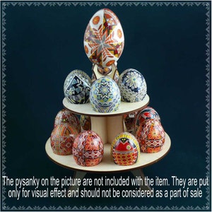 Real plywood pysanka display stand for 13 Chicken Easter Egg. Pysanky Gift Pisanki Osterei. A great gift for a collector