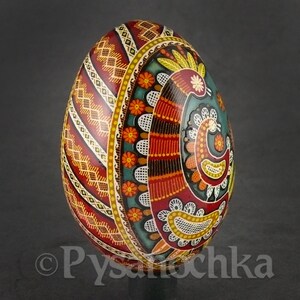 Pysanka Real Ukrainian Goose Easter Egg Best by Halyna Pisanki Osterei handmade Best gift idea Decorative painted gifts Pysanky