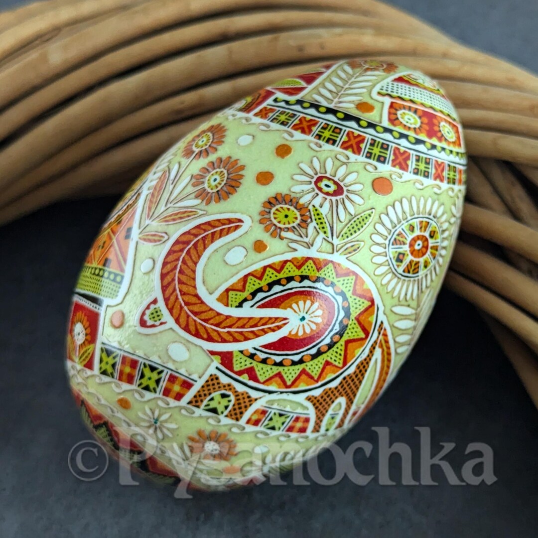 Pysanka Real Ukrainian Goose Easter Egg Best by Halyna Pisanki Osterei ...