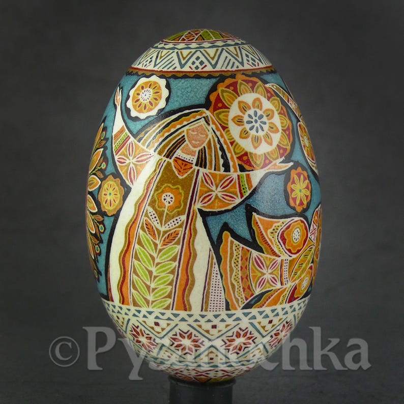 Pysanka Real Ukrainian Goose Easter Egg Best by Halyna Pisanki Osterei ...