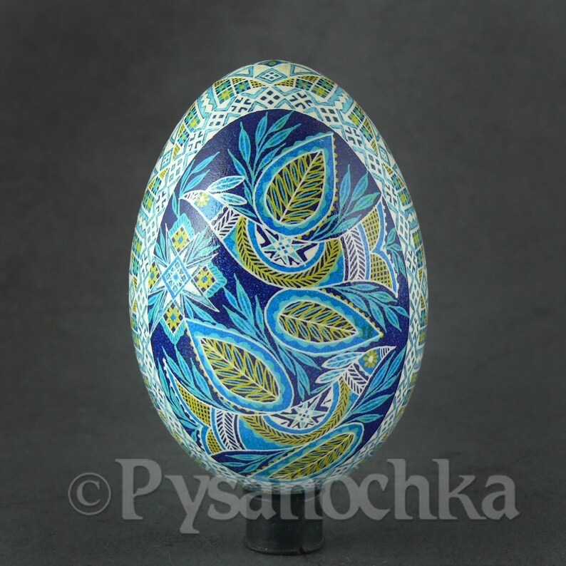 Pysanka Real Ukrainian Goose Easter Egg Best by Halyna Pisanki Osterei ...