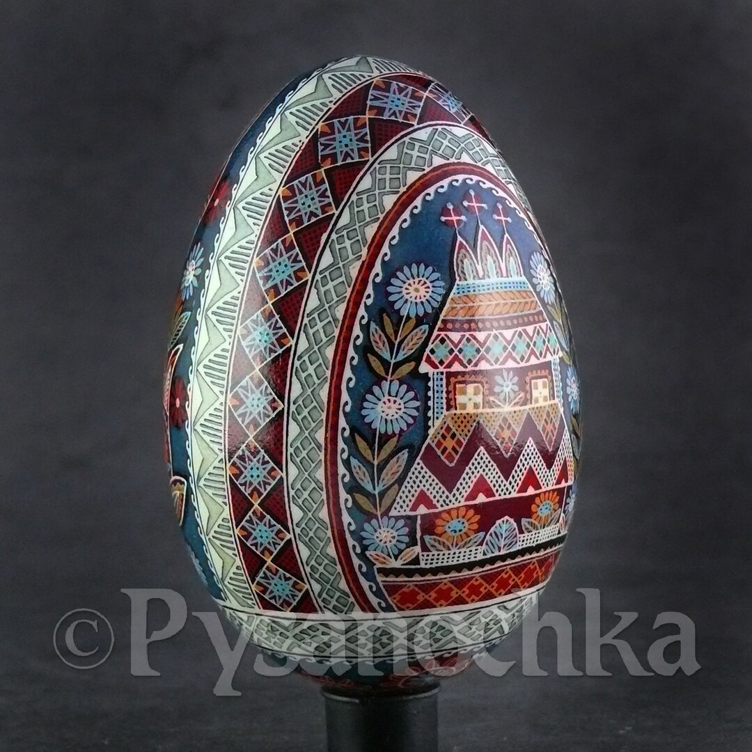 Pysanka Real Ukrainian Goose Easter Egg Best by Halyna Pisanki Osterei ...