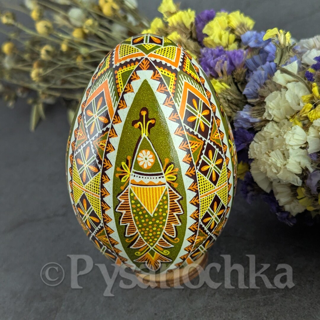 Pysanka Real Ukrainian Goose Easter Egg Best Pisanki Osterei Handmade ...