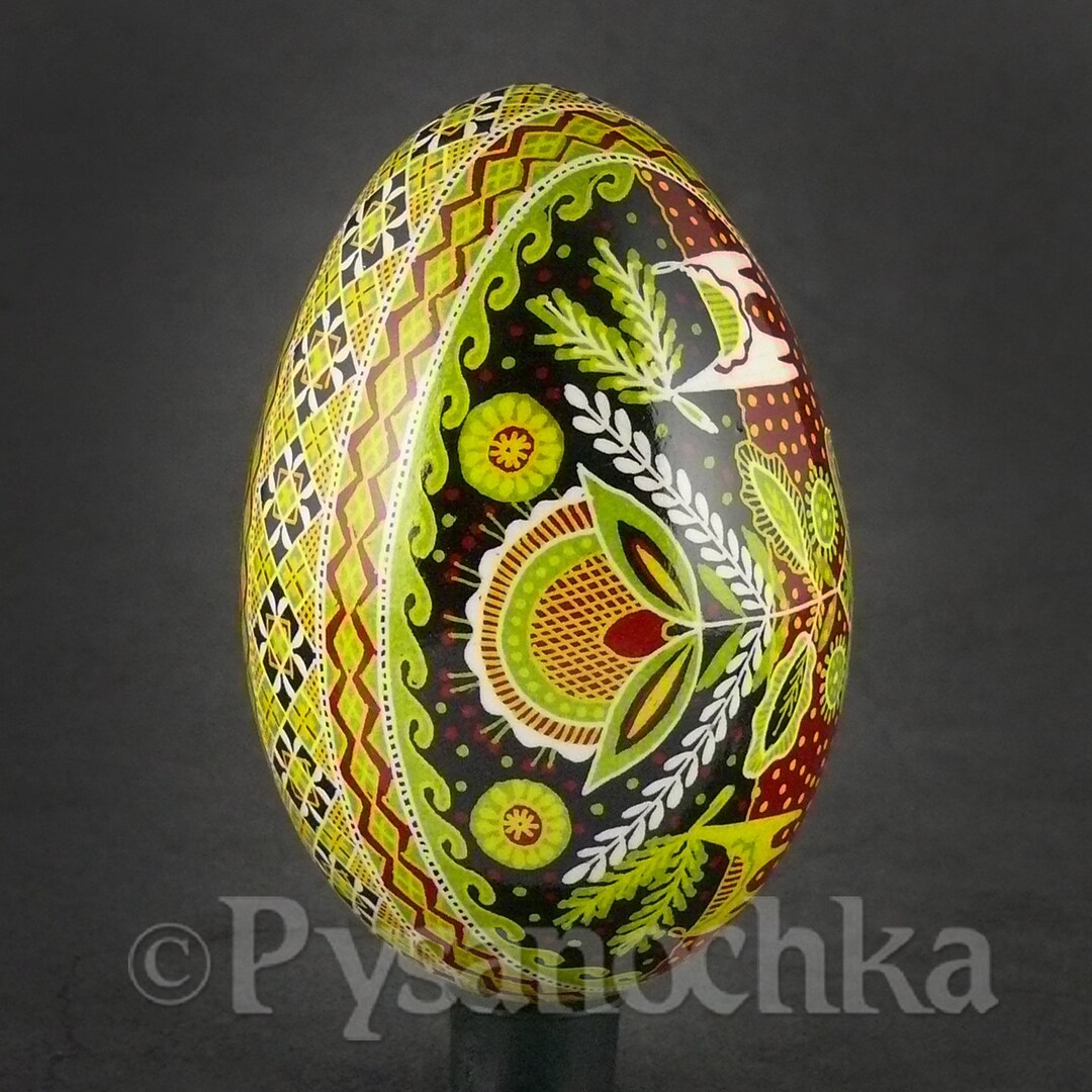 Pysanka Real Ukrainian Goose Easter Egg Best by Halyna Pisanki Osterei ...