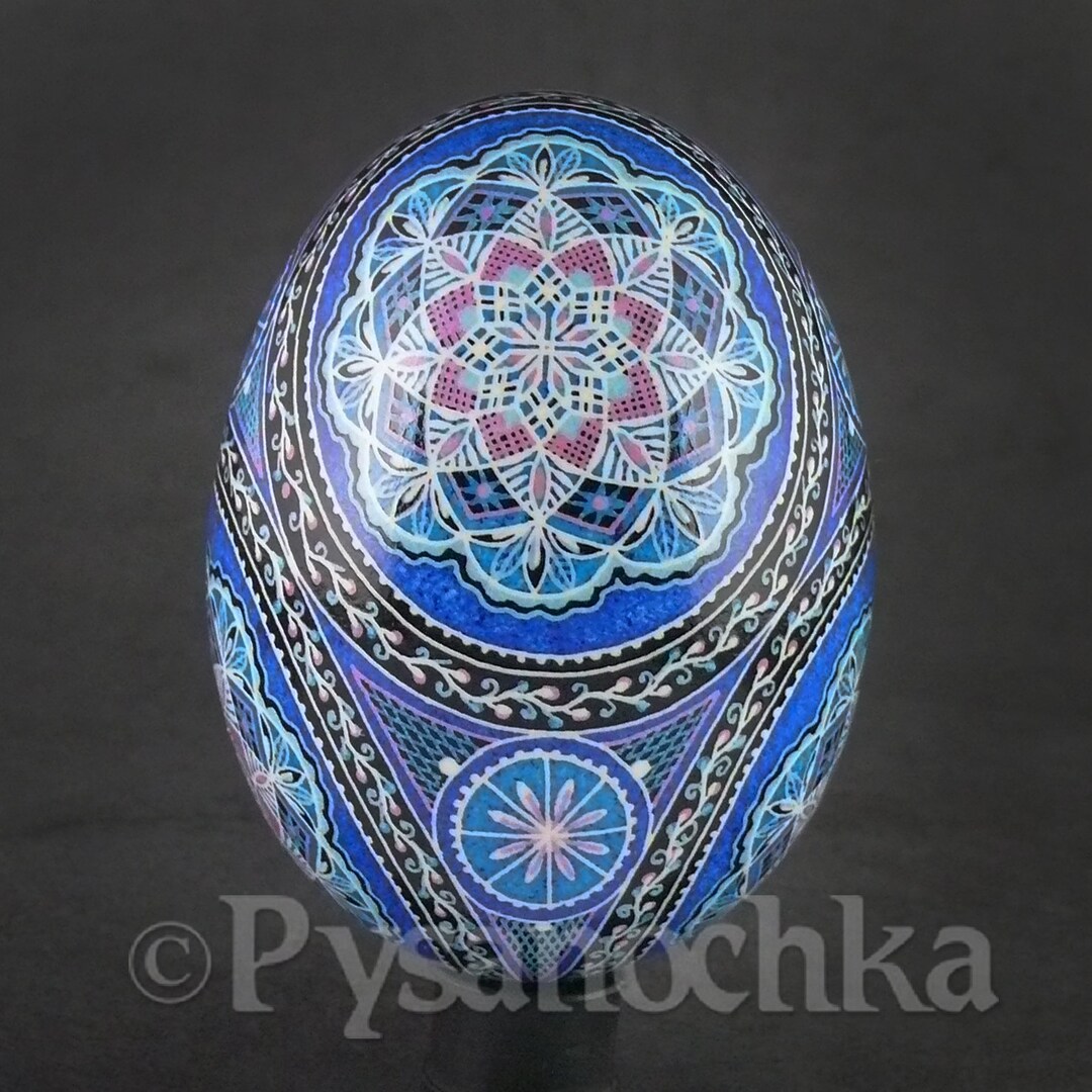 Pysanka Real Ukrainian Goose Easter Egg Best by Halyna Pisanki Osterei ...