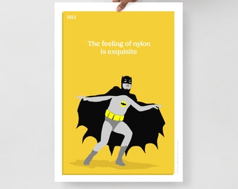 Batman Poster Art 003 by Mr Pilgrim "Exquisite feeling of nylon"