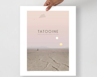 Star Wars Tatooine Poster Art by Mr Pilgrim