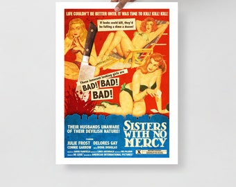 Retro Poster Art "Sisters with No Mercy" by Mr Pilgrim