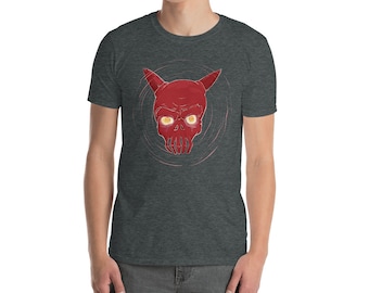 Kurzärmeliges Unisex T-Shirt "Red Skull"