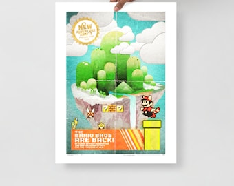 Original Poster Art "Mario Bros 3" by Mr Pilgrim