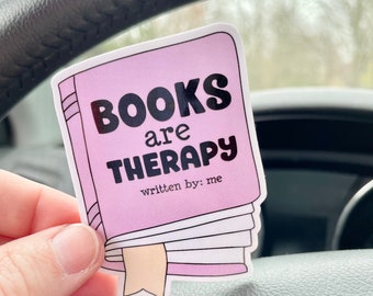 Books Are Therapy Sticker, Bookish Sticker, Reading Lover Stickers