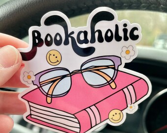 Bookaholic Sticker, Bookish Sticker, Reading Stickers