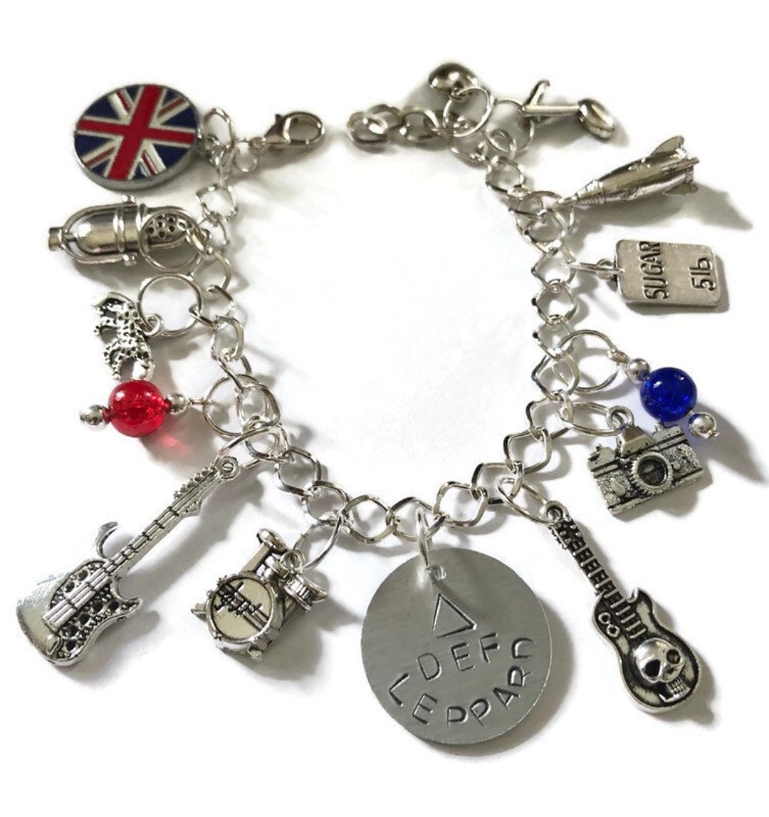 Def Leppard Charm Bracelet Rock Band Music Lover Gift Concert - Etsy