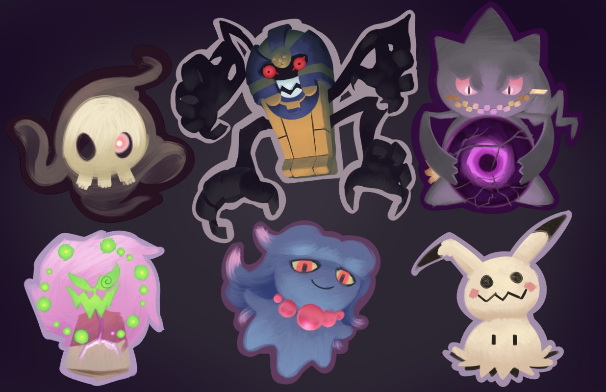 Fantasmas  Pokemon, Ghost pokemon, Ghost type pokemon