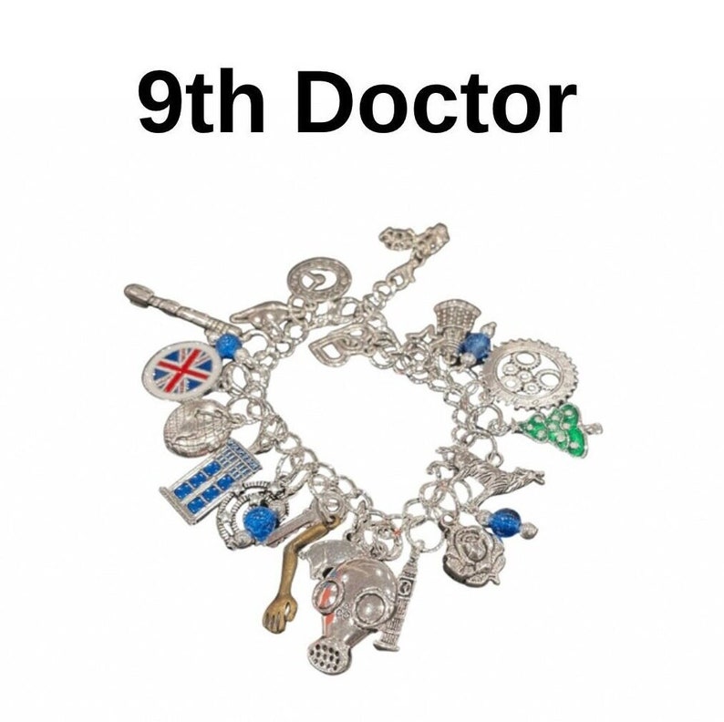 9th Doctor Time Lord Charm Bracelet image 2
