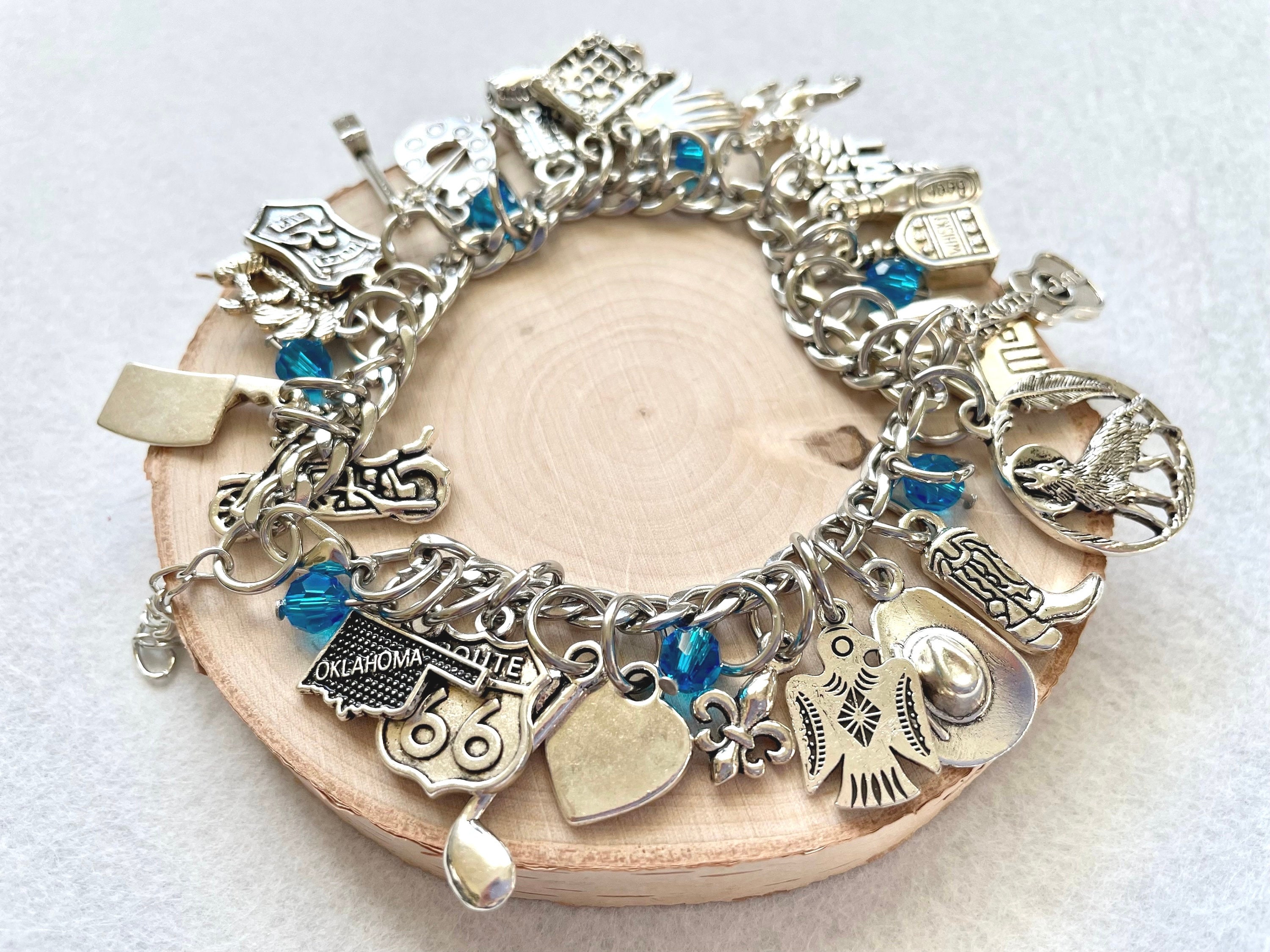 Christian Kane Inspired Charm Bracelet: Country Music & TV Fan Jewelry