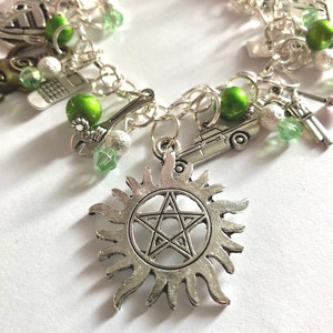 Dean The Super Natural Bracelet Charm Bracelet Dean Jewelry Fandom Gift Geek Gift Fandom Jewelry