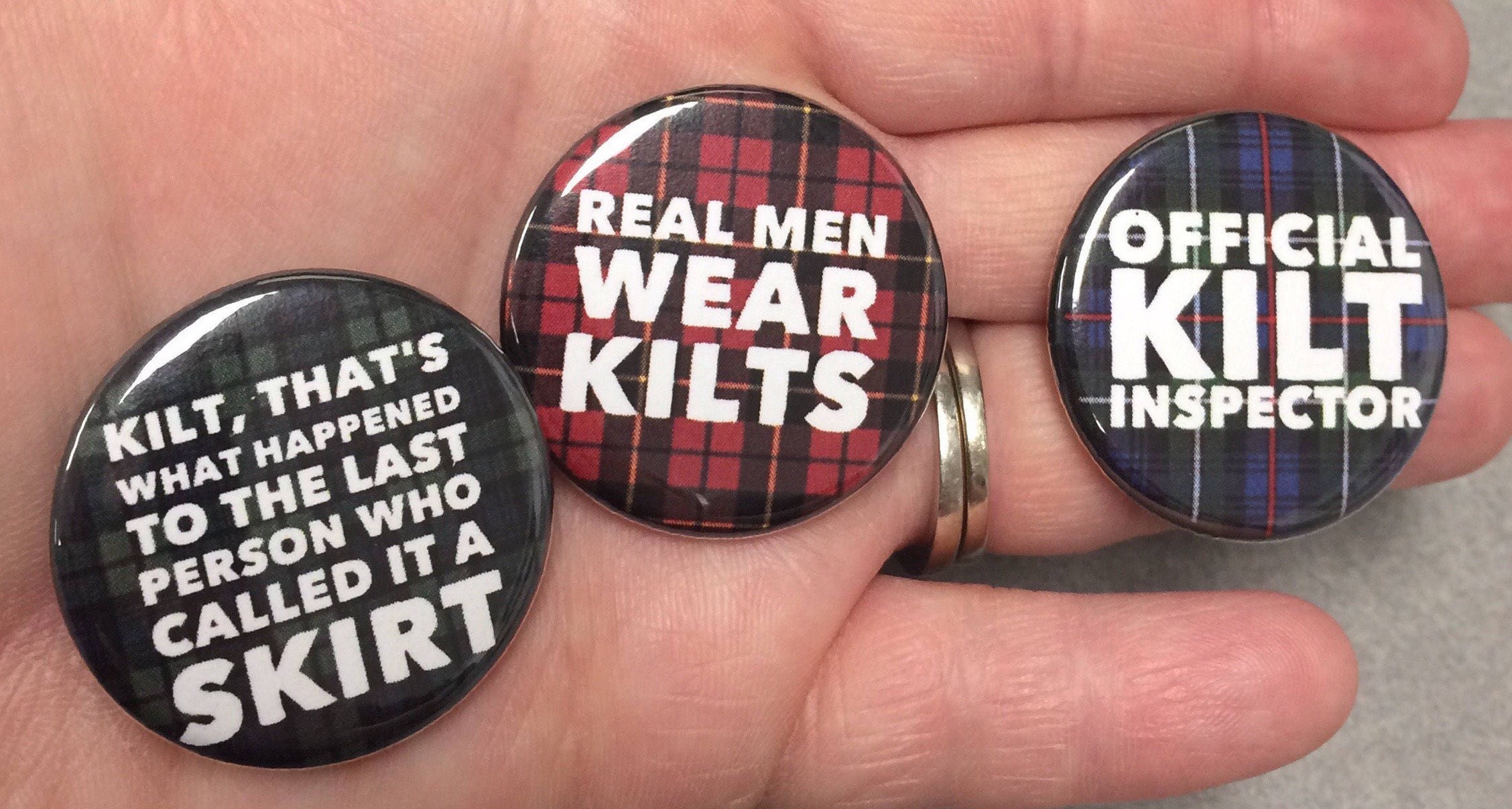 tartan pins