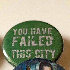 You Have Failed This City Green Archer Emerald Bowman Super Hero Bow and Arrow Comics Pin Button Magnet Keychain Geek Gift Fandom Gift image 3