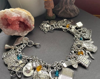 Librarians TV Show Inspired Bracelet: Fantasy Adventure Jewelry, Book Lover Gift, Fandom Accessory