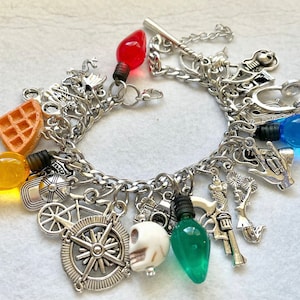 Upside Down Stranger Friends Charm Bracelet
