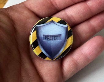 Badger Wizard House Prefect PinBack Button Magnet Keychain Wizard School Geeky Gift