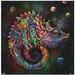 Chameleon Art Print - Surreal Art - Rainbow Lizard - Trippy Art - Wall Art - 'Rainbow Herbert' by Swartz Brothers Art